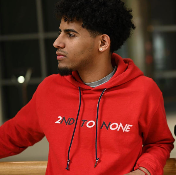 2ND TO NONE LOGO HOODIE - RED
